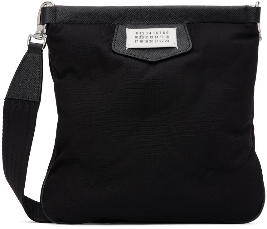 Maison Margiela: Black Glam Slam Sport Flat Pocket Bag | SSENSE Canada