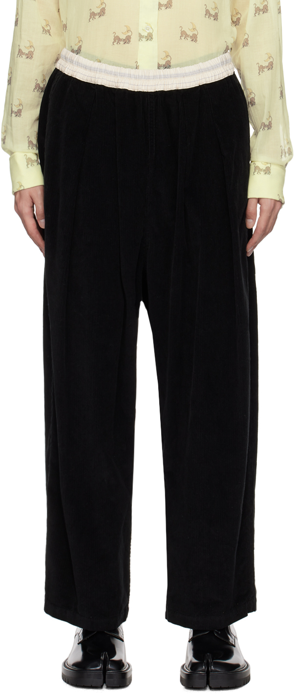 Black Drawstring Trousers