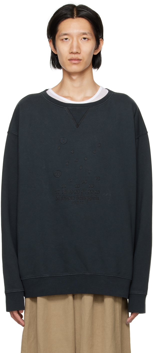 Sweat Maison Margiela Unisexe Taille S – Ivoire Avec Logo – Pull Coton