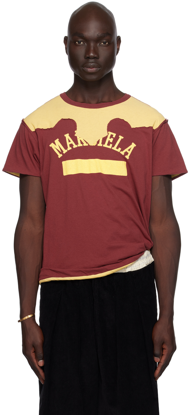 Maison Margiela Logo Print T-shirt In Multi-colored