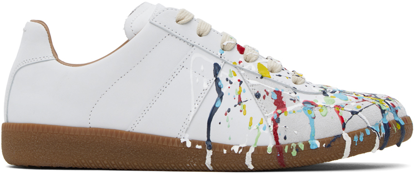 Margiela paint splatter outlet shoes