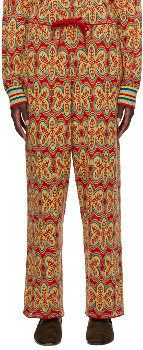 Bode Multicolor Dream State Trousers In Multi