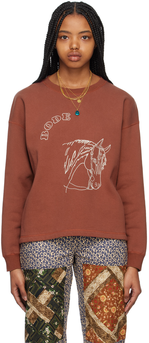 Brown Pony Sweatshirt