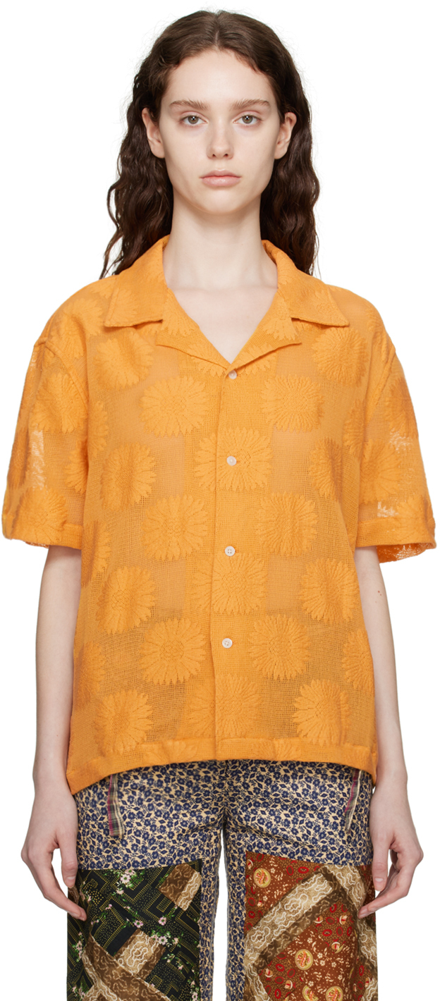 Orange Sunflower Shirt