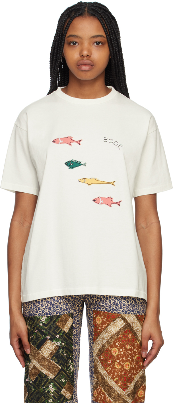 BODE OFF-WHITE FISH T-SHIRT