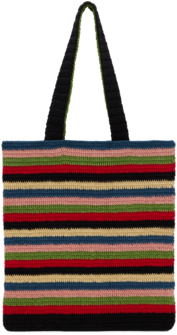 Crochet Tote Bag in Green - Bode