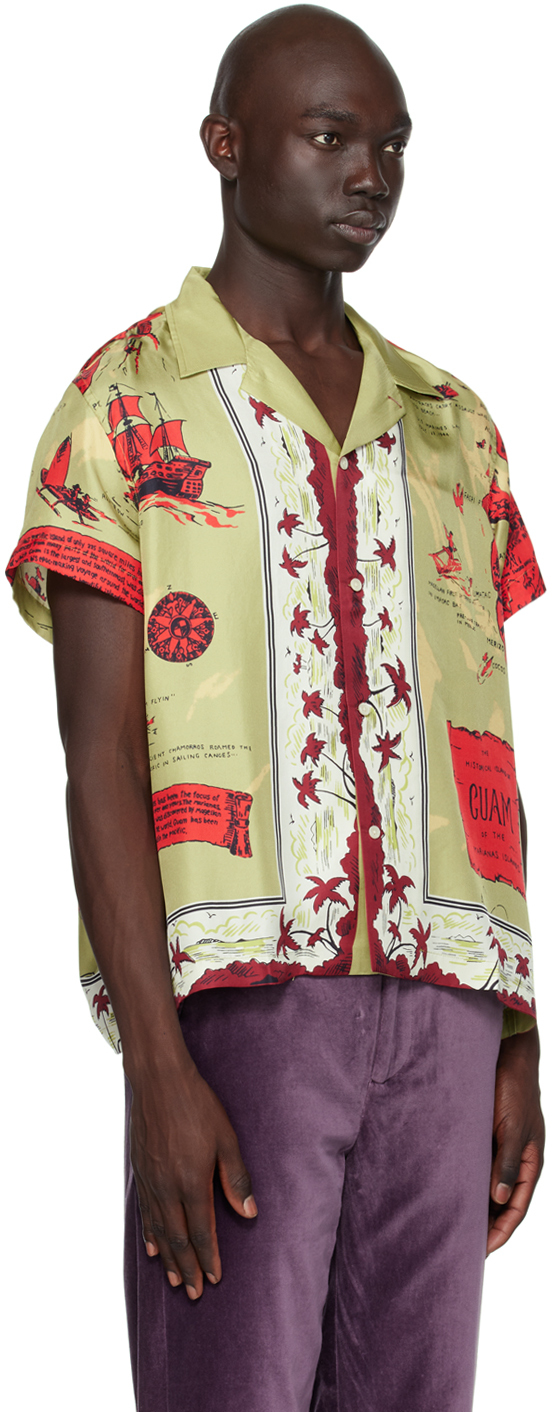 Dessert Applique Cotton Shirt in Multicoloured - Bode
