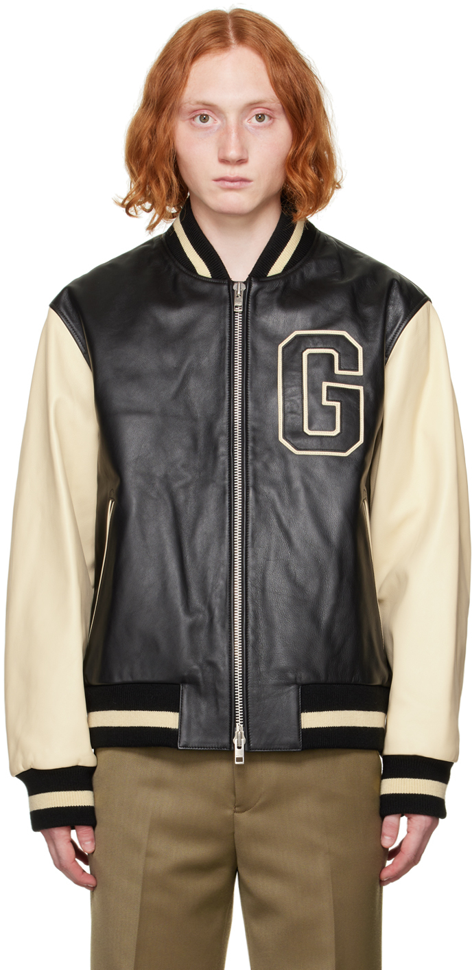 Leather Varsity Jacket - GANT