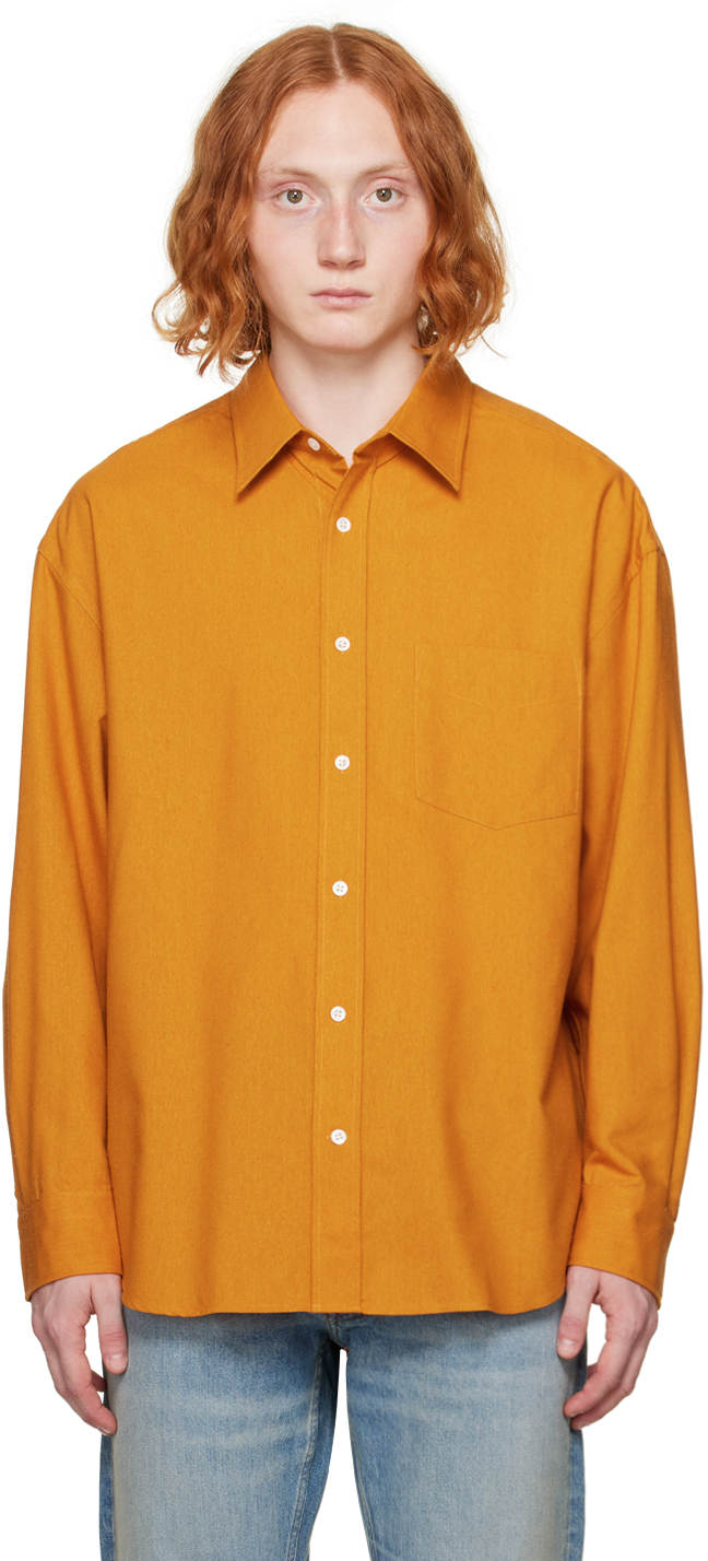 Gant Yellow Os Shirt In 702-sunflower Yellow