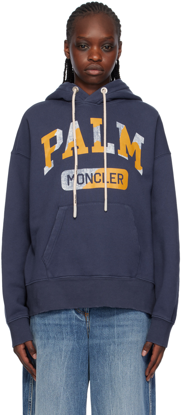 Moncler x Palm Angels Navy Hoodie