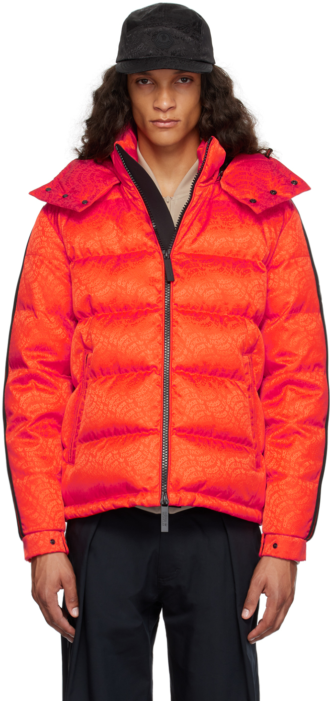 Shop Moncler Genius Moncler X Adidas Originals Orange Alpbach Down Jacket In 335 Orange