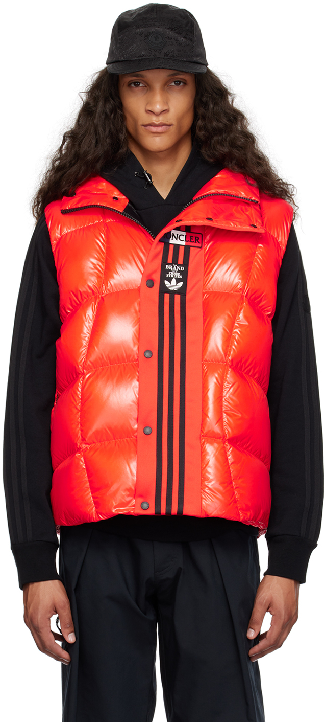 Moncler x adidas Originalsコレクション オレンジ Bozon ダウンベスト