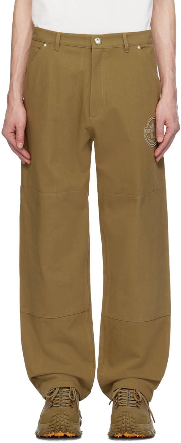 Moncler x Roc Nation Brown Knee Panel Trousers