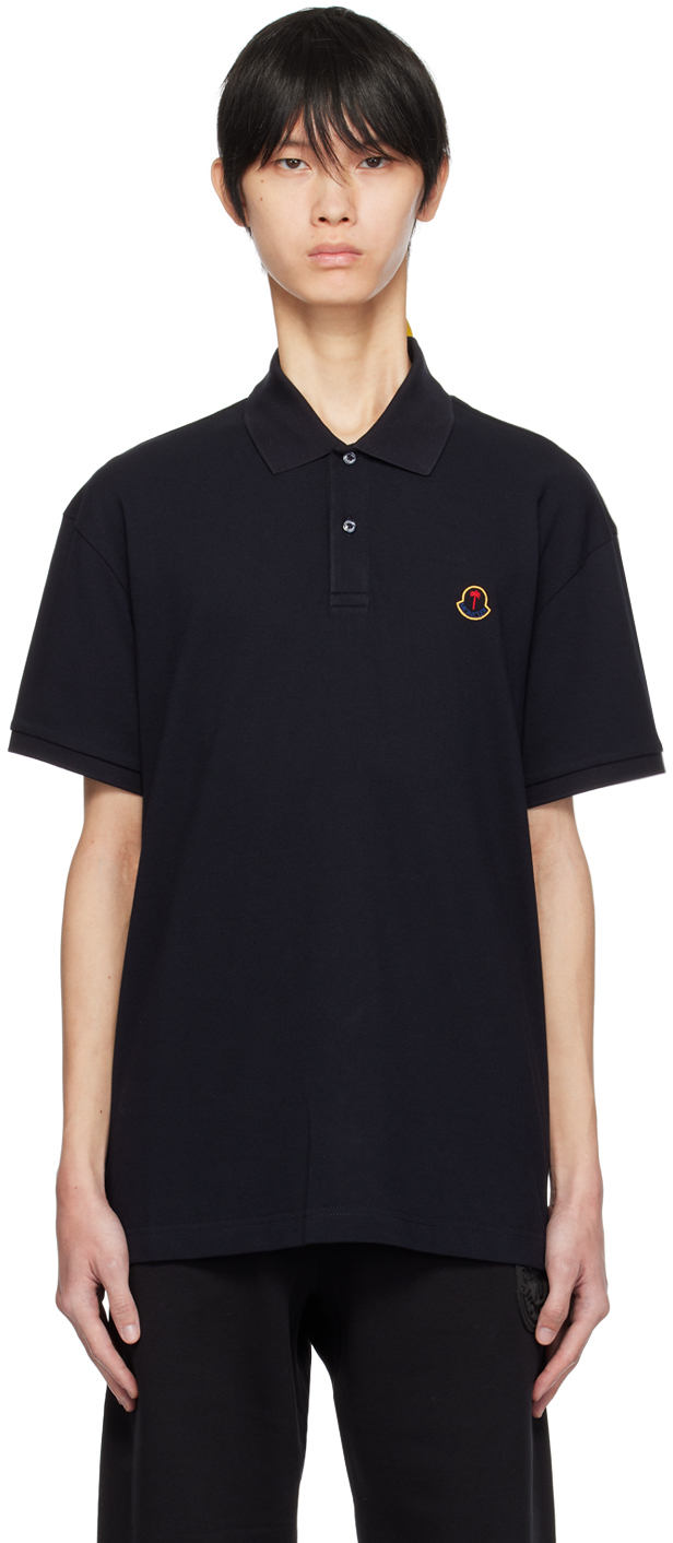 Moncler x Palm Angels Navy Polo