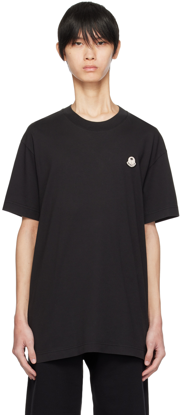 Moncler x Palm Angels Black T-Shirt