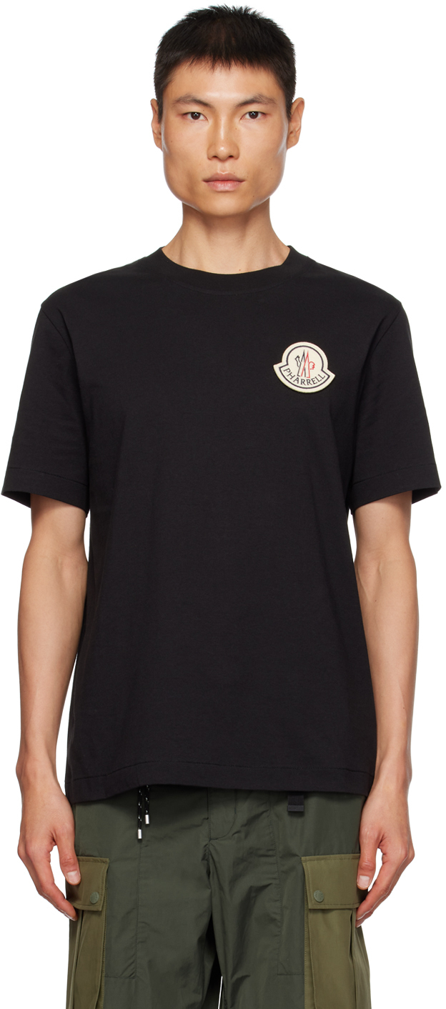 Shop Moncler Genius Moncler X Pharrell Williams Black T-shirt