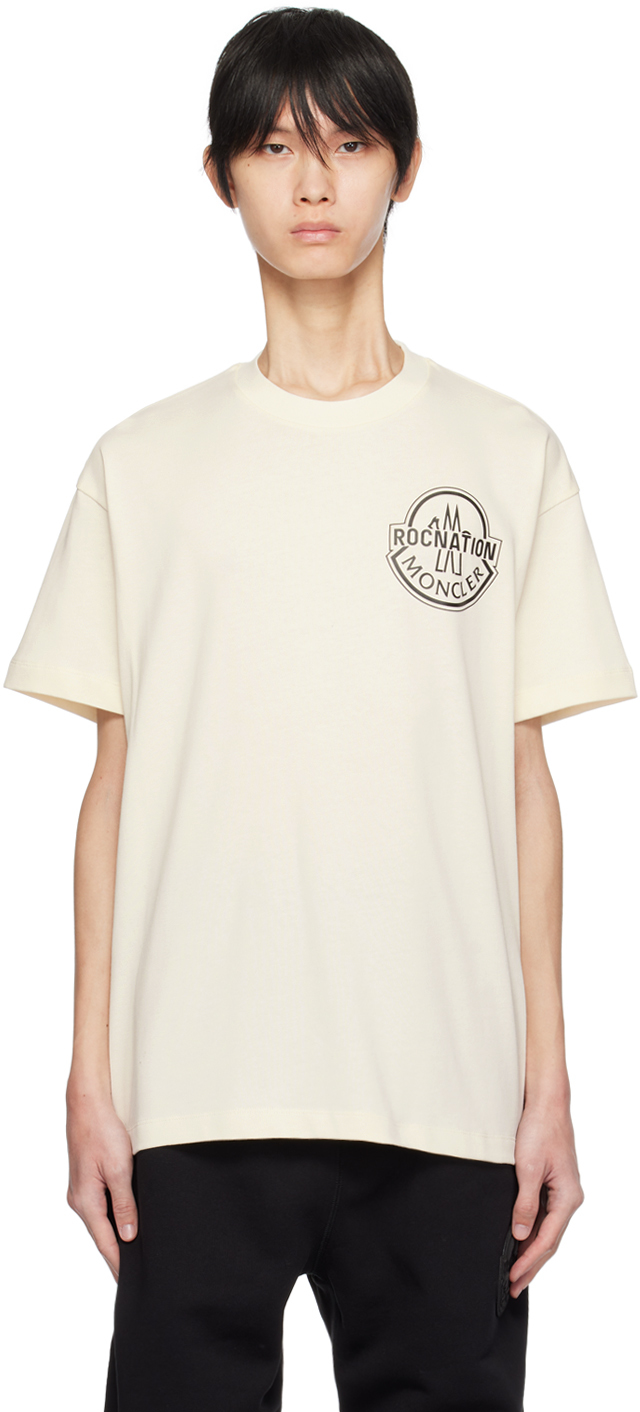 Moncler Genius Moncler X Roc Nation Off-white T-shirt In Off White