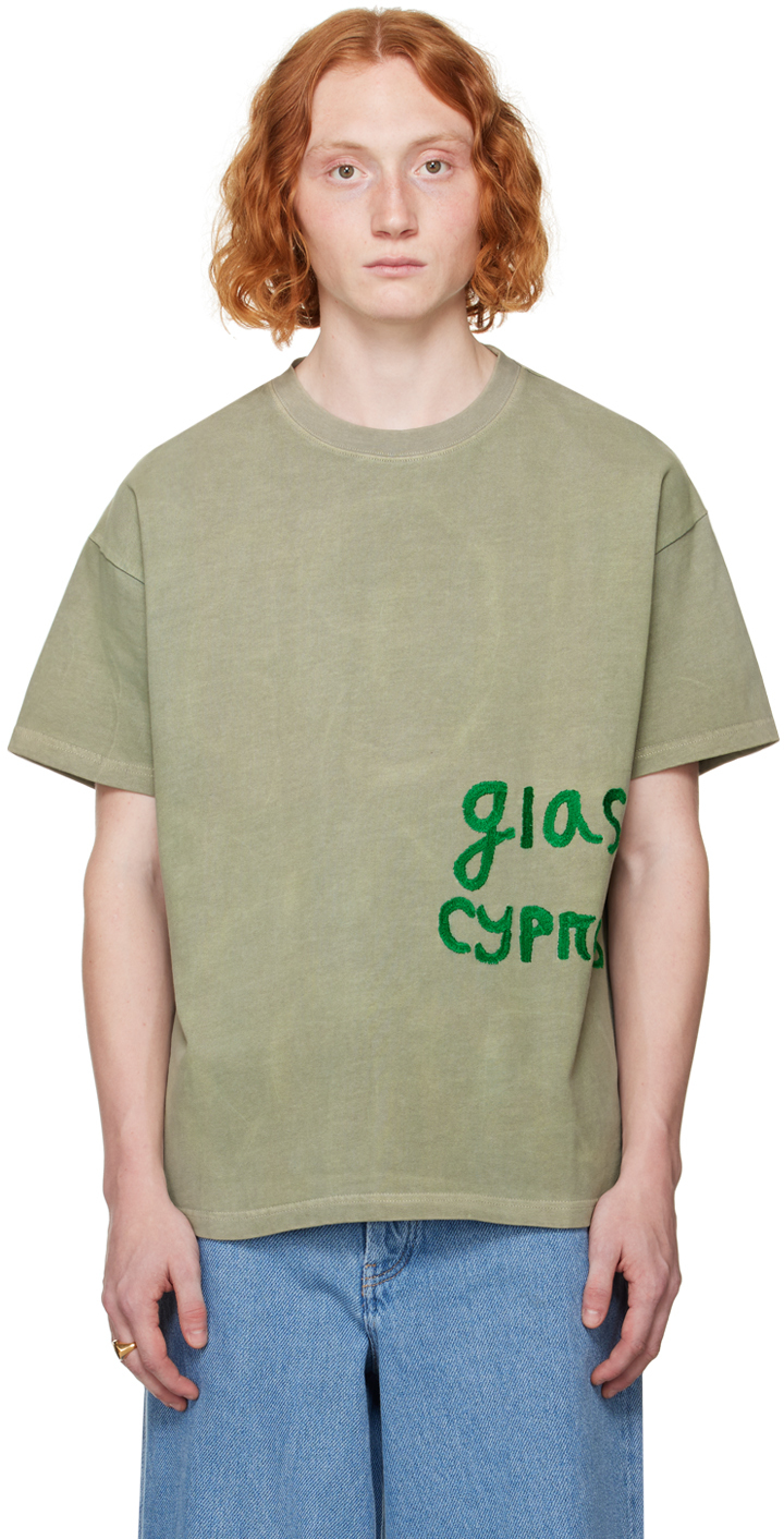 SSENSE Exclusive Green 'Corporate' T-Shirt