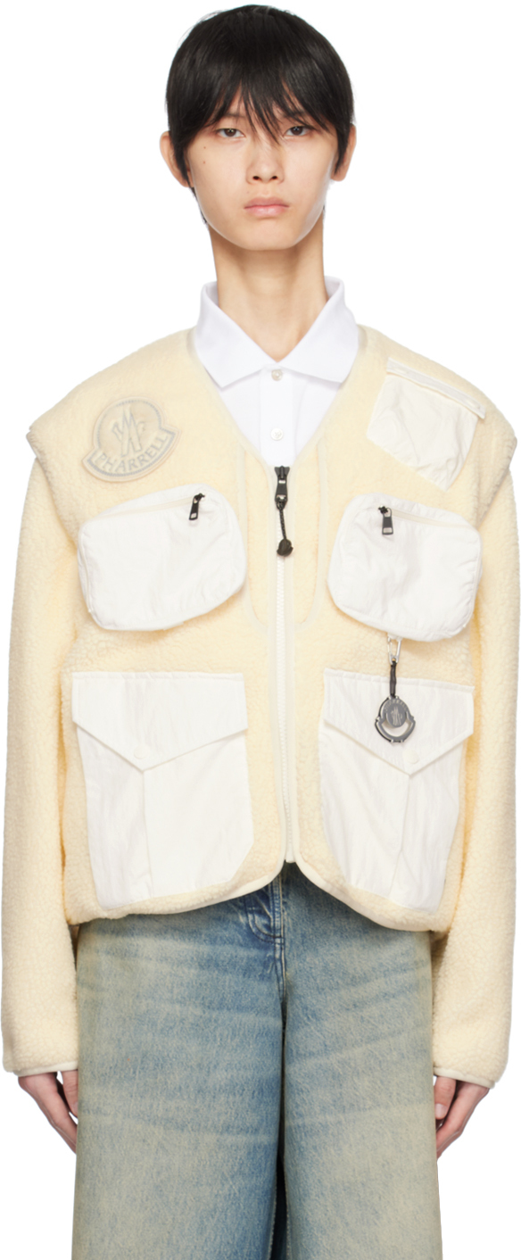 Moncler x Pharrell Williams Off-White Convertible Down Jacket