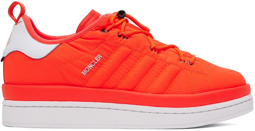 Shop Moncler Genius Moncler X Adidas Originals Orange Campus Tg 42 Sneakers In 420 Orange