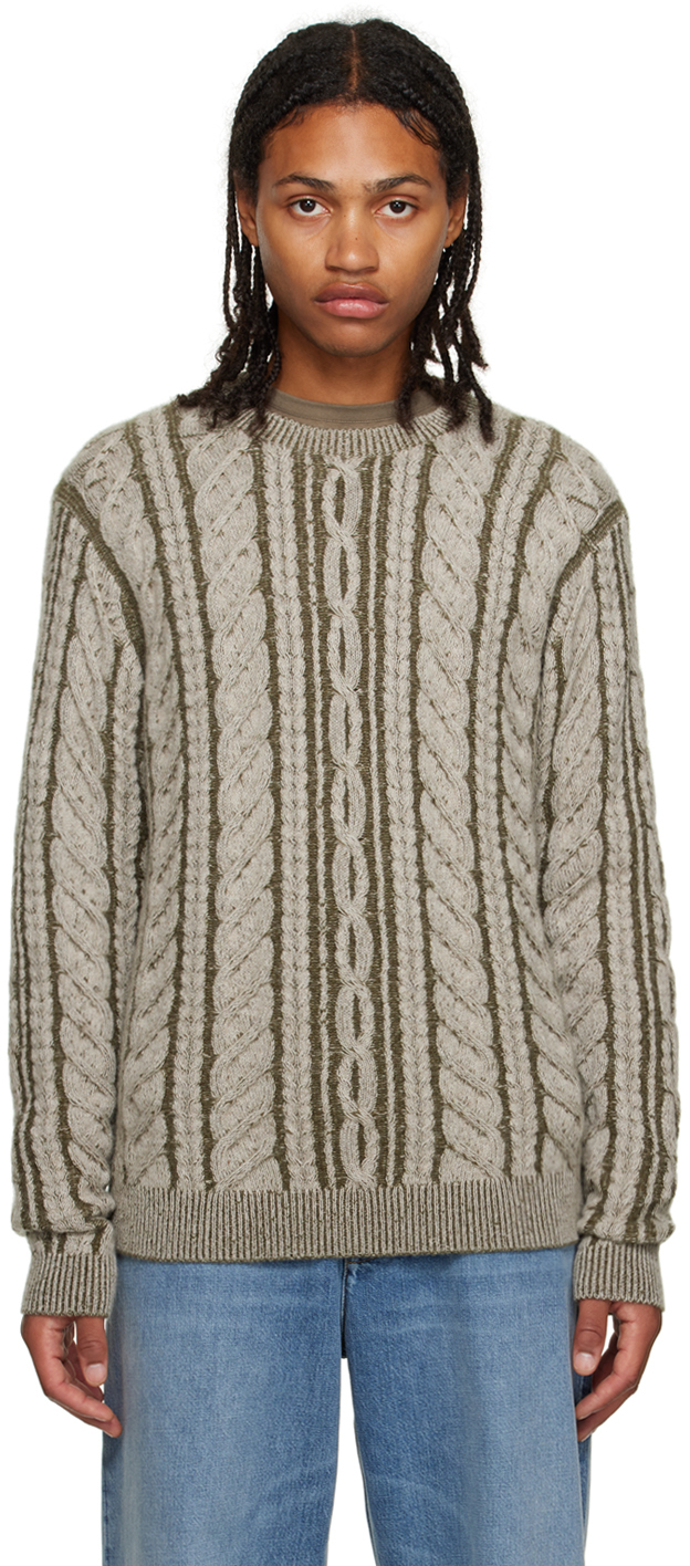 Beige True Cable Sweater
