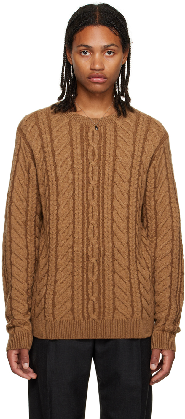 Guest in Residence: Tan True Cable Sweater | SSENSE UK