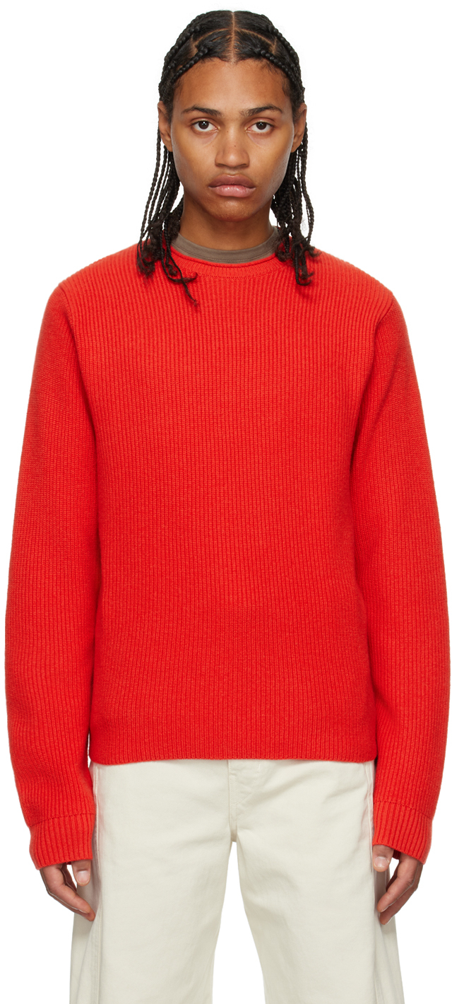 SSENSE Exclusive Red True Rib 2.0 Sweater by Guest in Residence on Sale