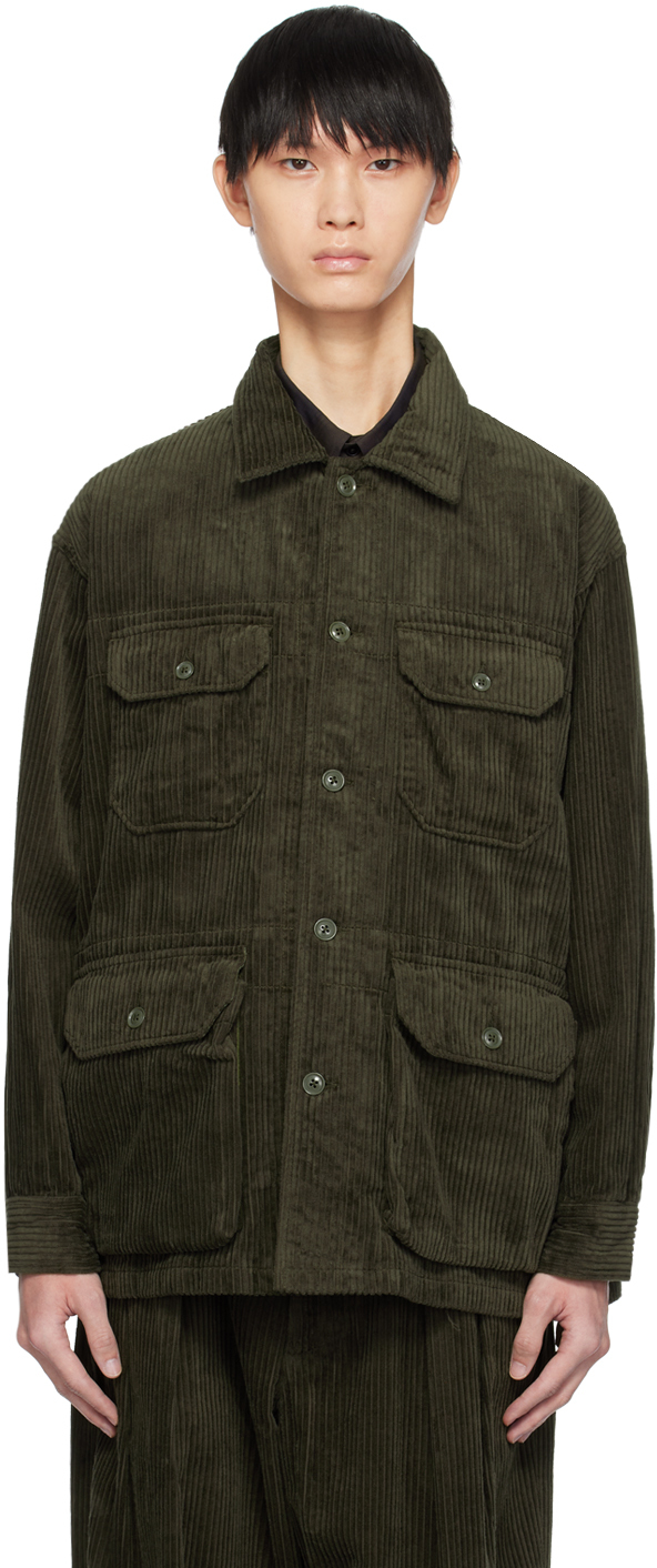 Engineered Garments Green Suffolk Jacket In Sd018 C - Olive Cott