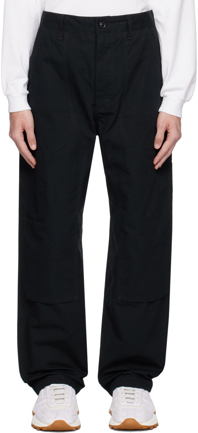 Engineered Garments Black Climbing Trousers In Bk003 A - Black Heav