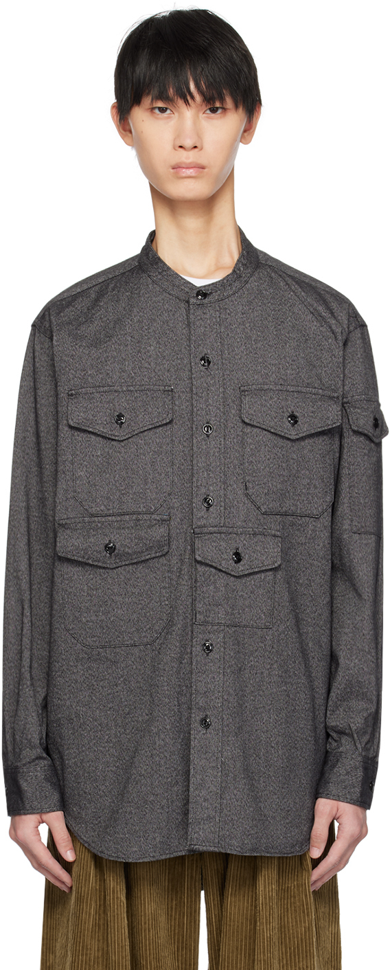 Engineered Garments Gray Pocket Shirt In Sd005 Heather Grey H