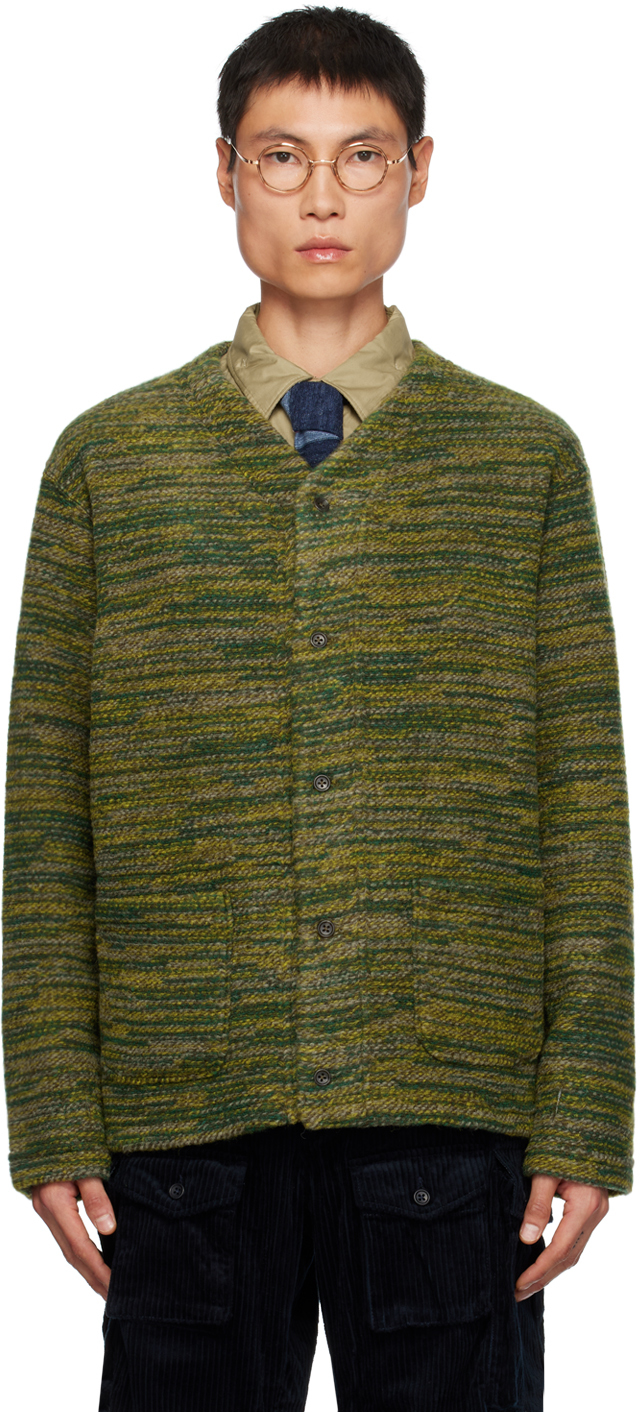 Green Button-Up Cardigan