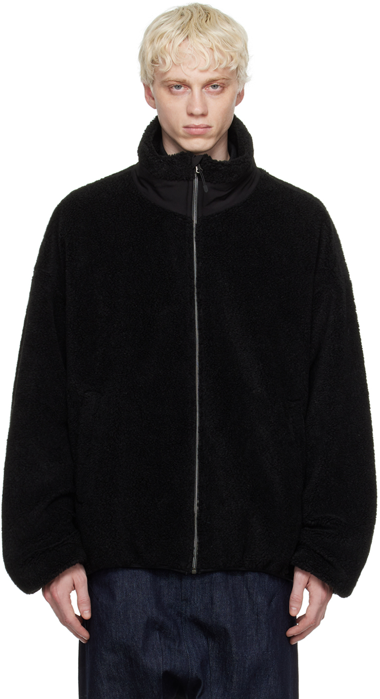 Black 2-Way Boa Jacket