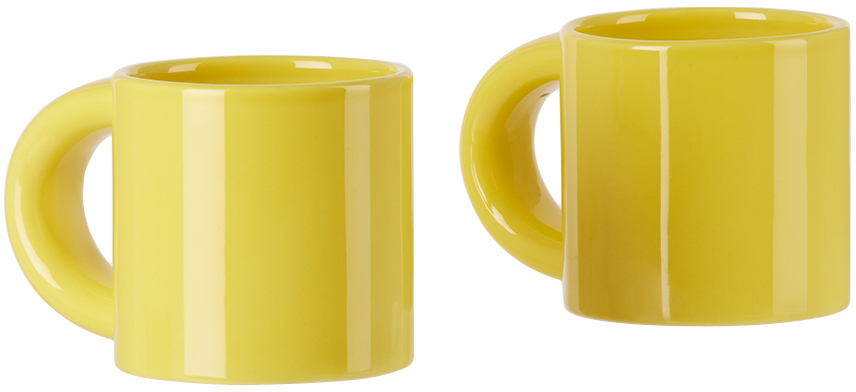 Hem Yellow Bronto Mug Set In Yellow