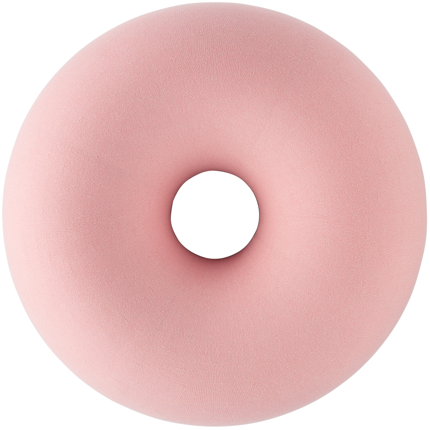 Hem Pink Boa Pouf In Candy