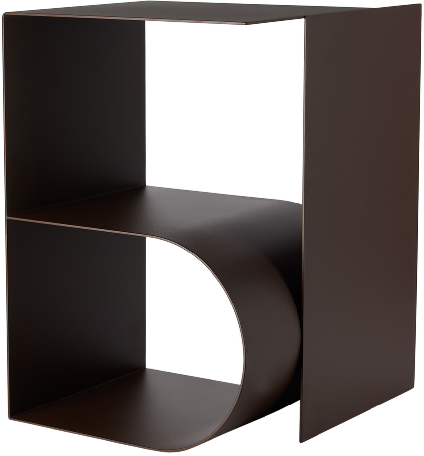 Hem Brown Glyph Beta Side Table In Chocolate