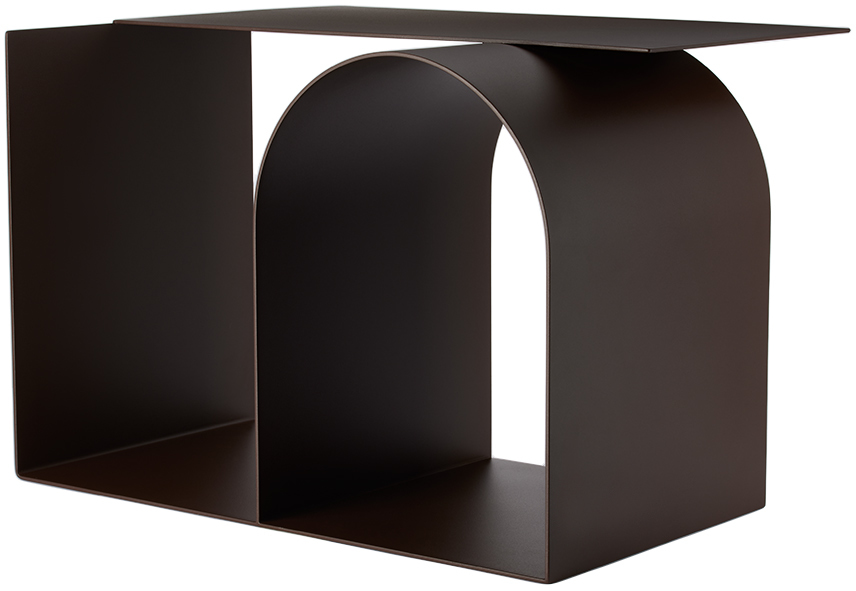 Hem Brown Glyph Beta Side Table In Chocolate