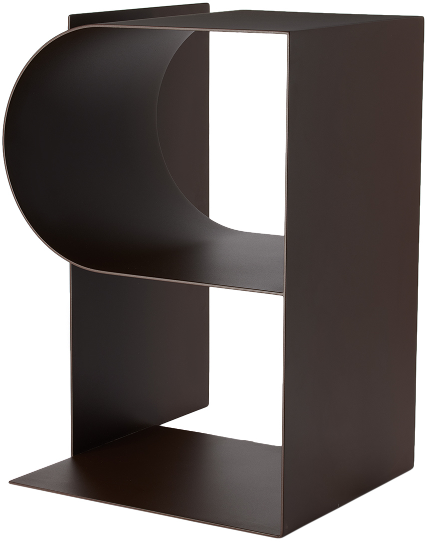Hem Brown Glyph Beta Side Table In Chocolate