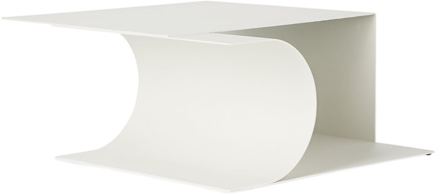 Hem Off-white Glyph Alpha Side Table In Grey White