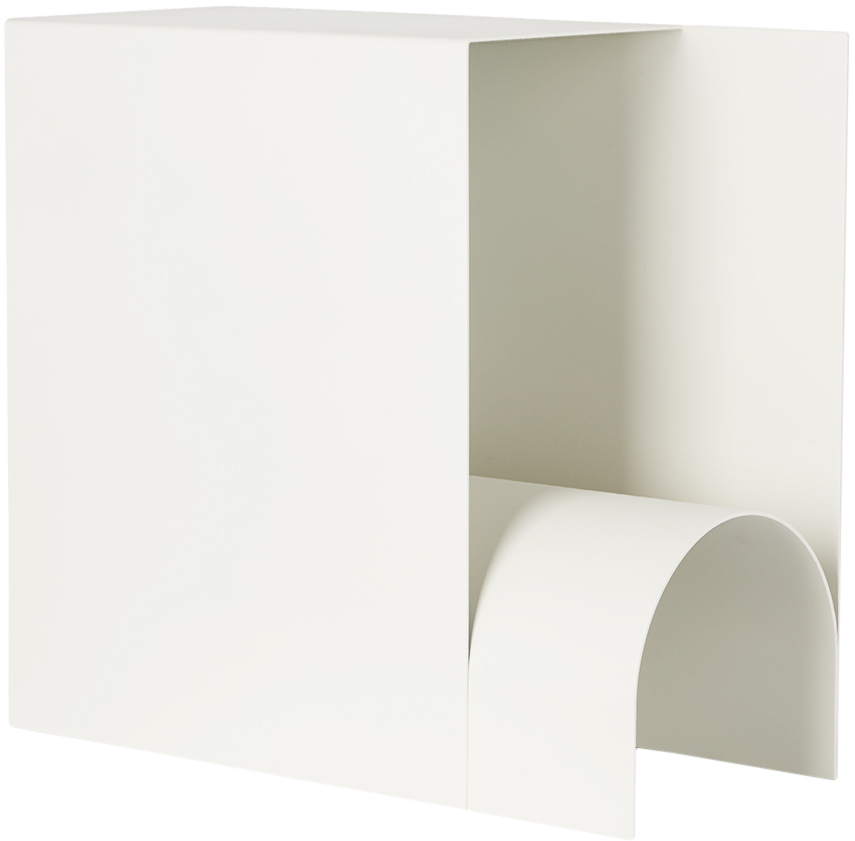 Hem Off-white Glyph Alpha Side Table In Grey White