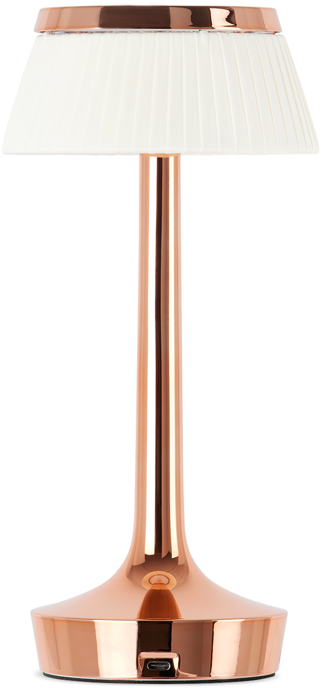 FLOS COPPER & WHITE BON JOUR UNPLUGGED TABLE LAMP 