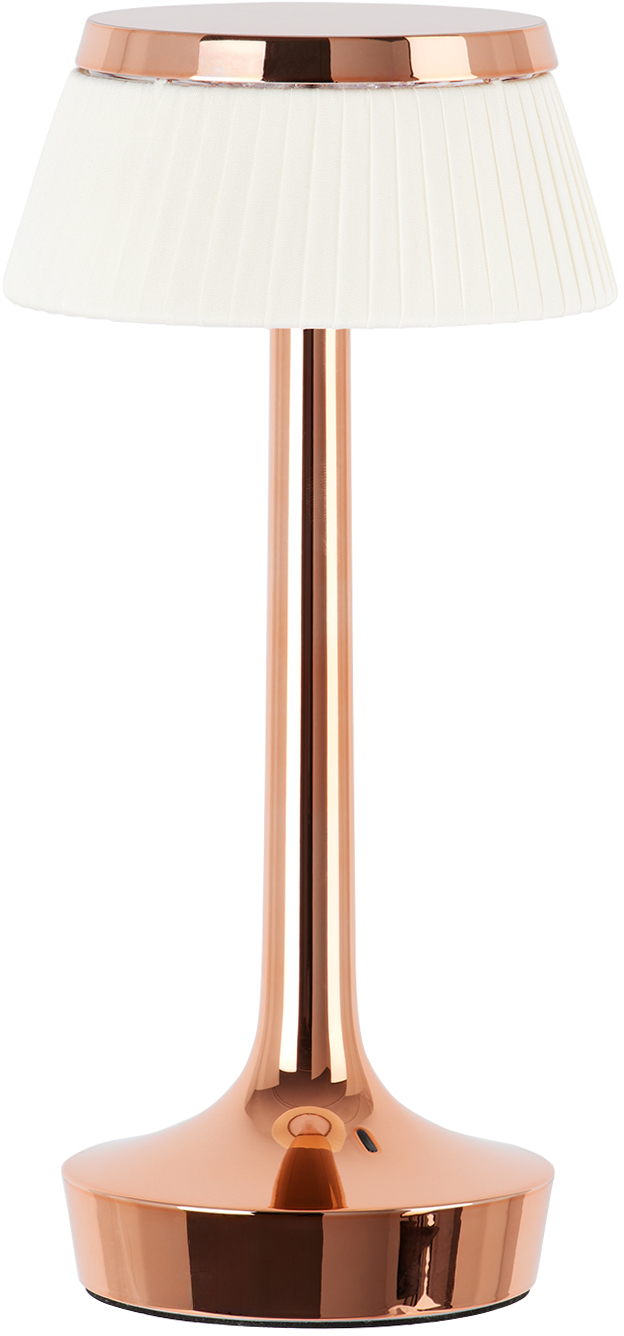 FLOS COPPER & WHITE BON JOUR UNPLUGGED TABLE LAMP 