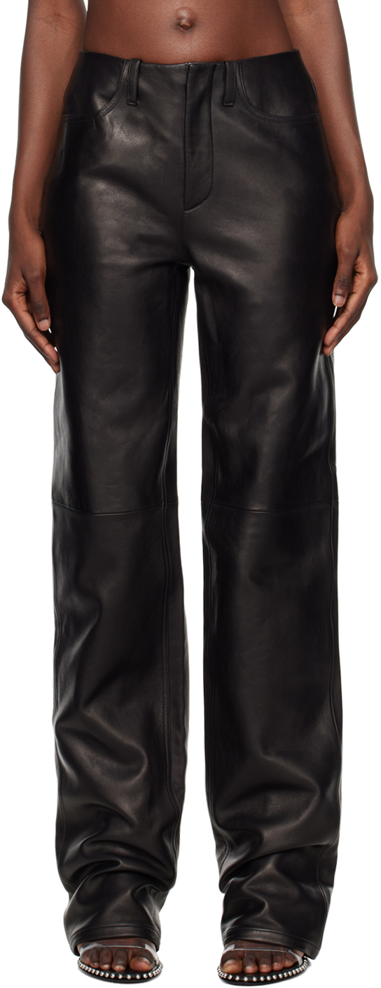 Black Fly Leather Pants