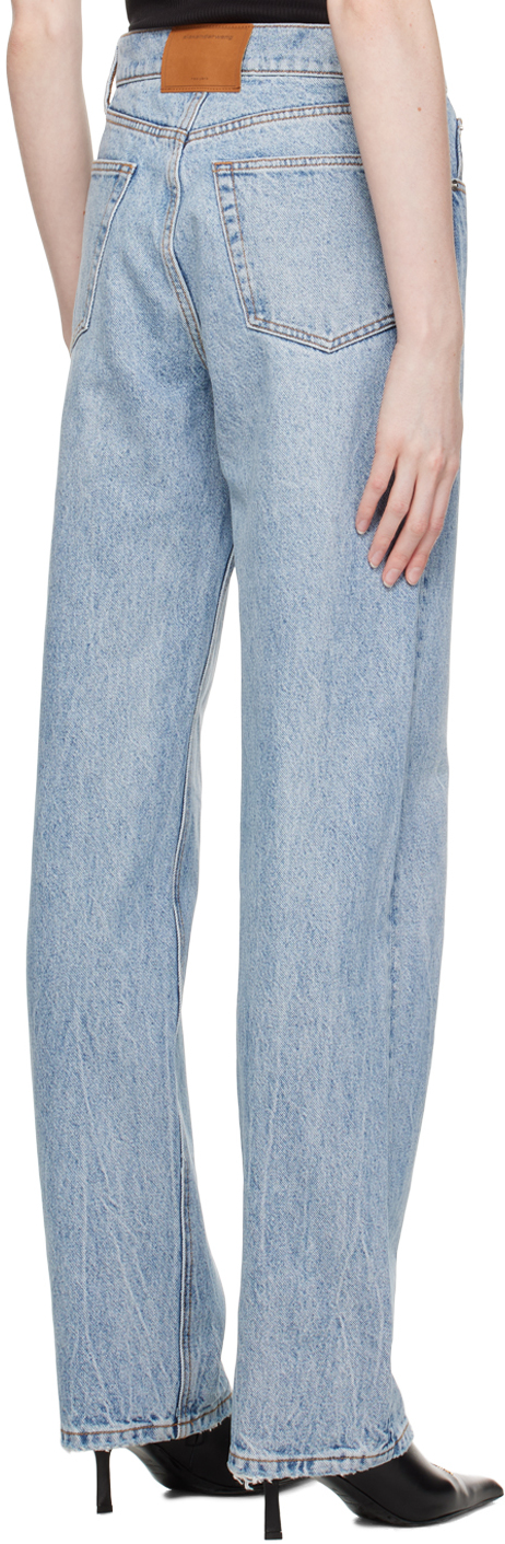 Alexander Wang Indigo Ez Jeans In 442 Light Indigo Fad
