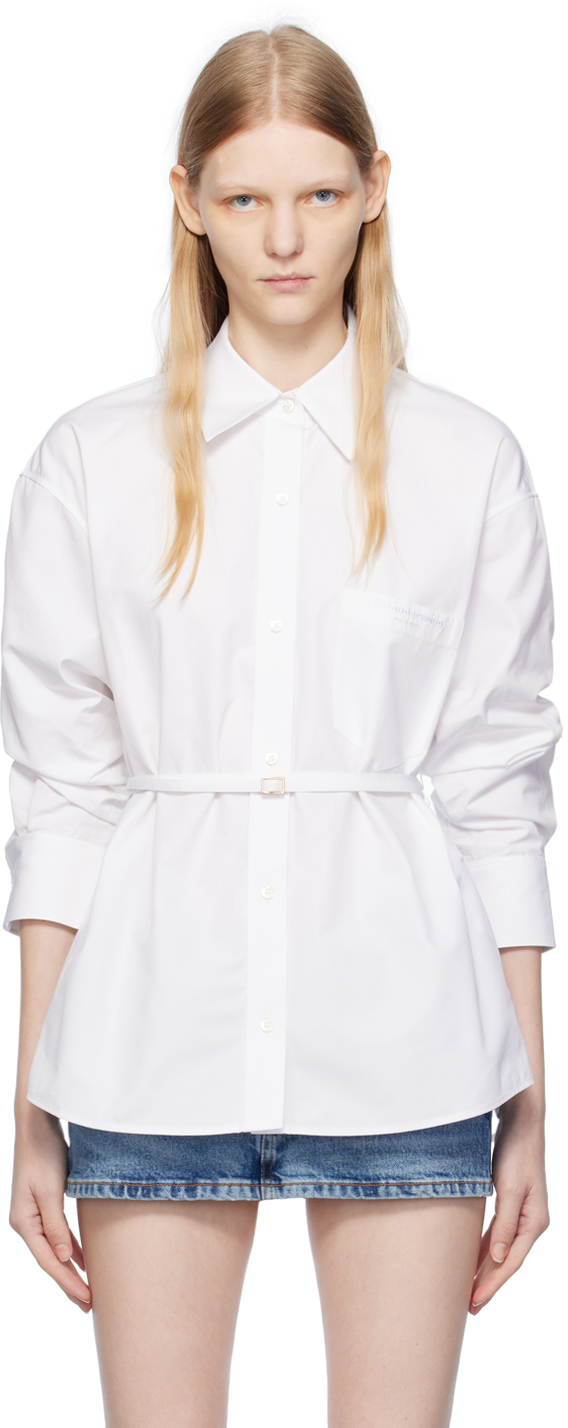 Alexander Wang – Cropped Poplin Shirt