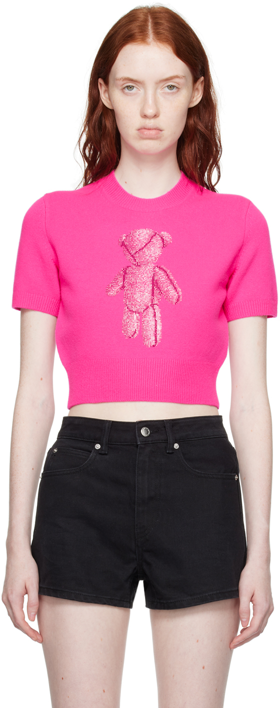 Alexander Wang Pink Beiress T-shirt In Fuchsia