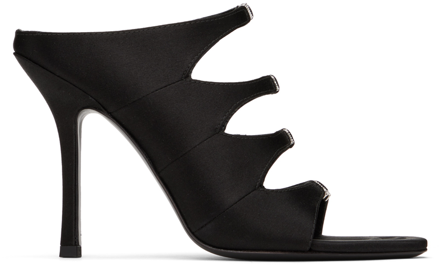 Shop Alexander Wang Black Lolita 105 Heeled Sandals In 001 Black