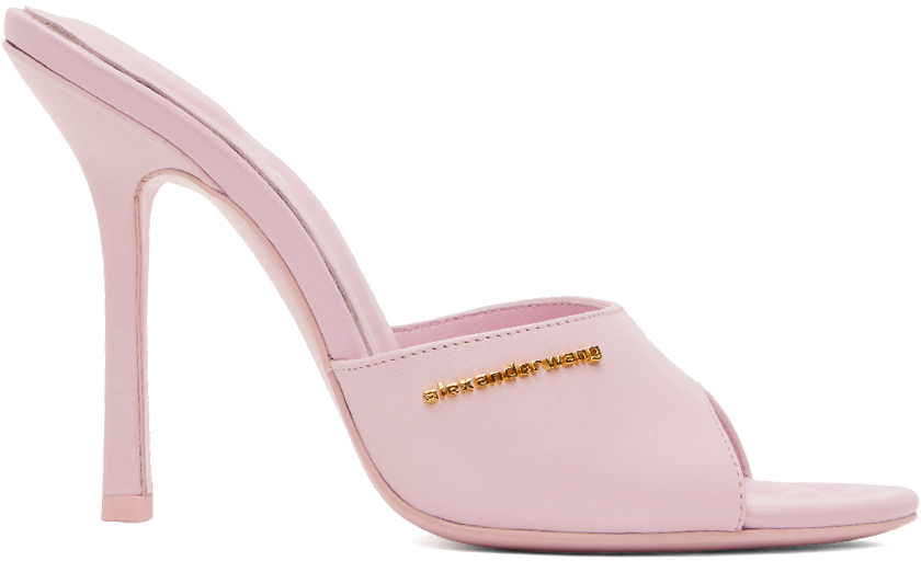 Pink Lucienne Heeled Sandals by Alexander Wang on Sale