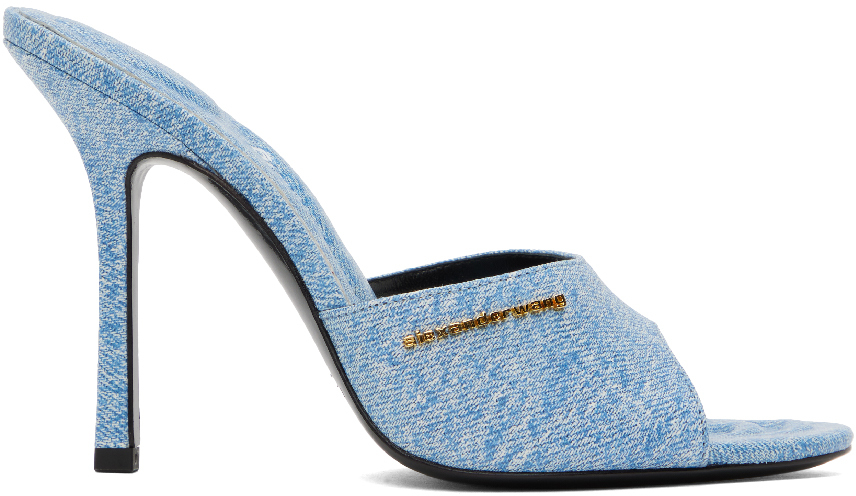 Blue Lucienne Heeled Sandals