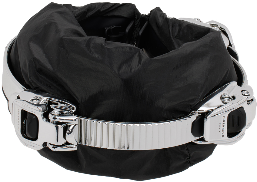 Silver & Black Shiny Micro Bag Bracelet