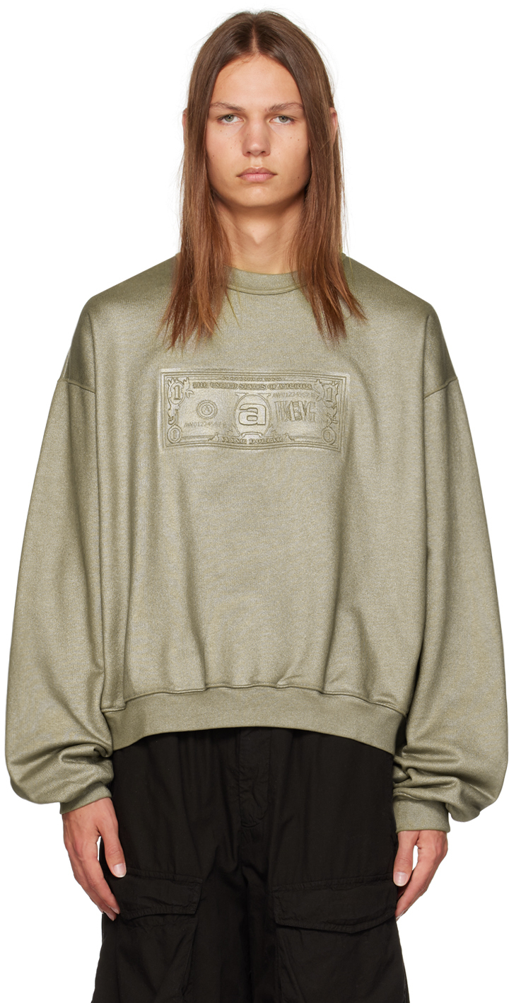 Alexander Wang Silver Dollar Bill Sweatshirt